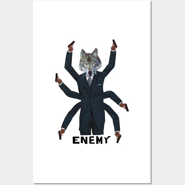 Enemy CEO Mr Wolf Wall Art by Travnash